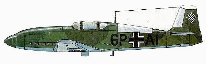 Немецкий истребитель Heinkel Не-100