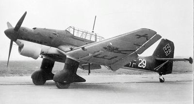 Пикирующий бомбардировщик Люфтваффе Юнкерс Ju-87