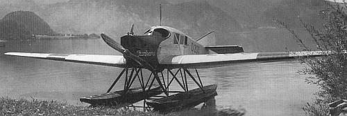 Junkers F-13 установленный на поплавки