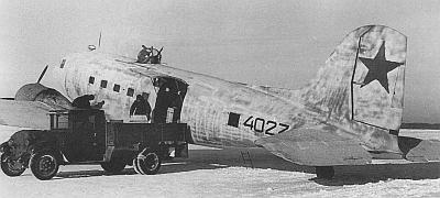 Транспортный самолёт ВВС РККА Ли-2 (Дуглас DC-3)