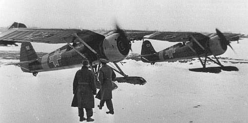 Румынские PZL P-24 на Восточном фронте зимой 41-42 гг.