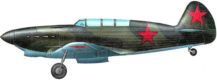 Як-7В вывозной учебный истребитель