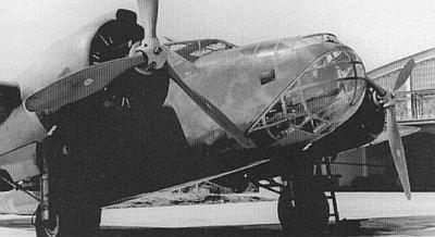 Носовая часть фюзеляжа Капрони Ca.135bis отличалась от остальных модификаций