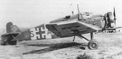 Учебный самолёт Люфтваффе Юнкерс W34