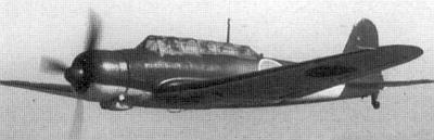 Морской торпедоносец Накалзима B5N2 в полете