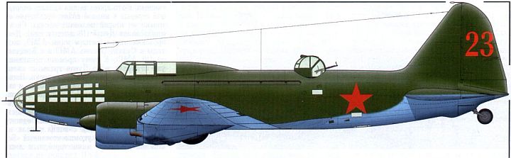 Внешний вид бомбардировщиков ДБ-3ф