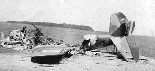 Сбитый Люфтваффе французский самолет H.75 из группы GC II/4