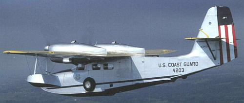 Двухмоторная летающая лодка - амфибия Грумман J4F "Widgeon" ВВС США