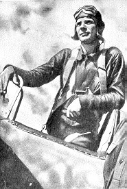 Сергей Грицевец в кабине своего самолёта. Халхин - Гол, лето 1939 г.