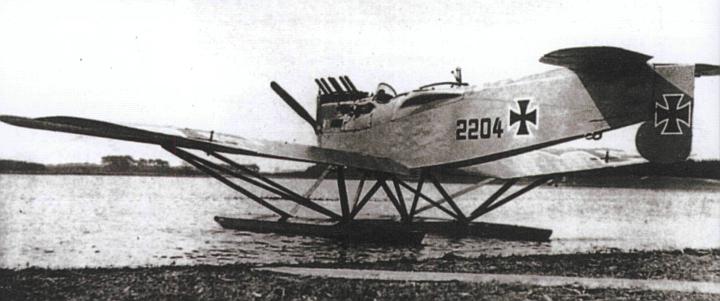 Прототип гидросамолета Brandenburg W-29