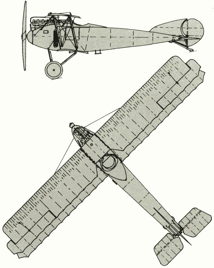 Чертежи самолета Fokker D.I