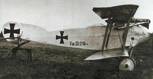 Фото истребителя Fokker D.I