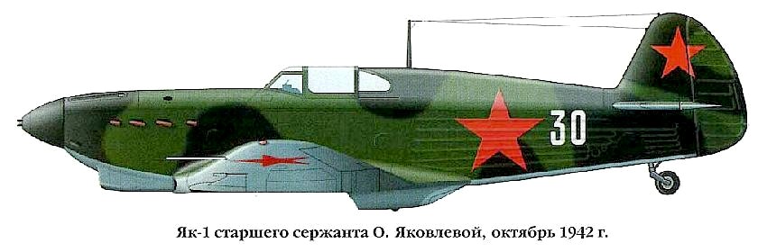 Истребитель Як-1 Ольги Яковлевой